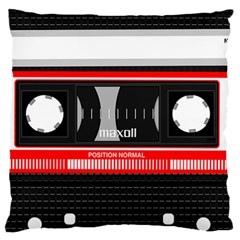 Compact Cassette Large Flano Cushion Case (one Side) by vintage2030