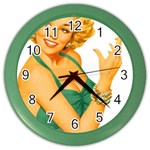 Woman 792872 1920 Color Wall Clock Front