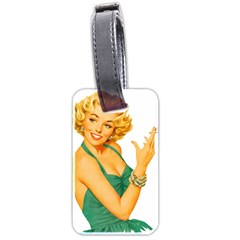 Woman 792872 1920 Luggage Tags (two Sides) by vintage2030