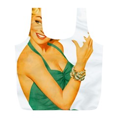 Woman 792872 1920 Full Print Recycle Bag (l) by vintage2030