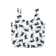 Pointing Finger Pattern Full Print Recycle Bag (s) by Valentinaart