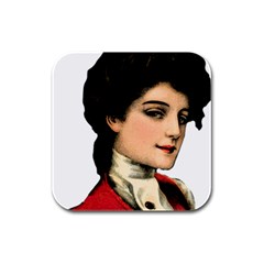 Lady 1032898 1920 Rubber Square Coaster (4 Pack)  by vintage2030