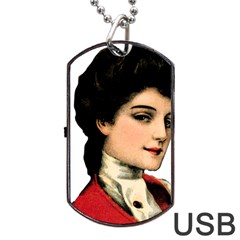 Lady 1032898 1920 Dog Tag Usb Flash (two Sides) by vintage2030