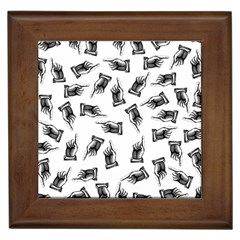 Pointing Finger Pattern Framed Tiles