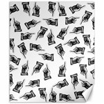 Pointing finger pattern Canvas 8  x 10  8.15 x9.66  Canvas - 1