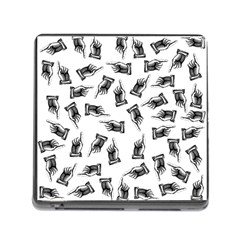 Pointing Finger Pattern Memory Card Reader (square 5 Slot) by Valentinaart