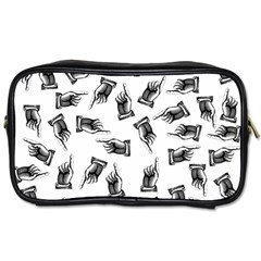 Pointing Finger Pattern Toiletries Bag (one Side) by Valentinaart