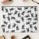 Pointing finger pattern Cosmetic Bag (XXXL) Back