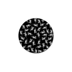 Pointing Finger Pattern Golf Ball Marker by Valentinaart