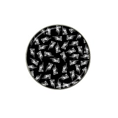 Pointing Finger Pattern Hat Clip Ball Marker by Valentinaart