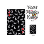 Pointing finger pattern Playing Cards 54 (Mini)  Front - DiamondJ