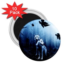 Wolfs 2 25  Magnets (10 Pack)  by Valentinaart