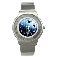 Wolfs Stainless Steel Watch by Valentinaart