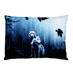 Wolfs Pillow Case by Valentinaart