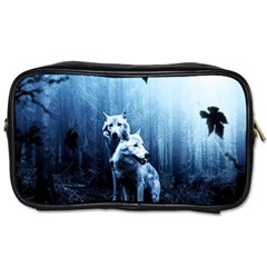 Wolfs Toiletries Bag (two Sides) by Valentinaart