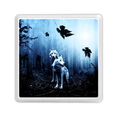 Wolfs Memory Card Reader (square) by Valentinaart