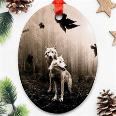 Wolfs Ornament (oval) by Valentinaart