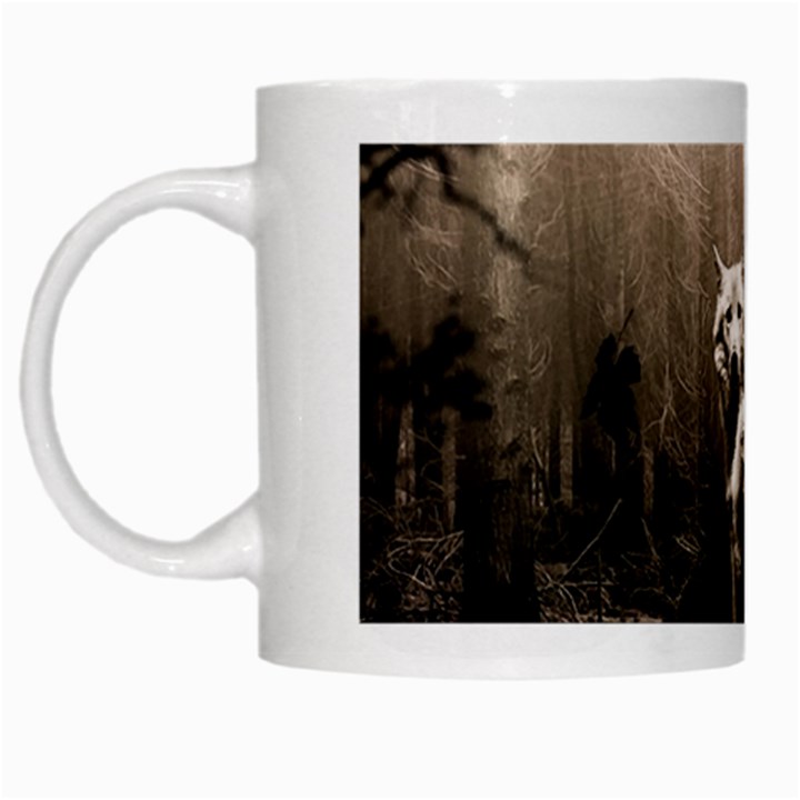 Wolfs White Mugs