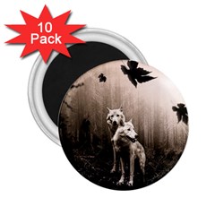 Wolfs 2 25  Magnets (10 Pack)  by Valentinaart