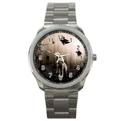 Wolfs Sport Metal Watch by Valentinaart