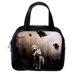 Wolfs Classic Handbag (one Side) by Valentinaart