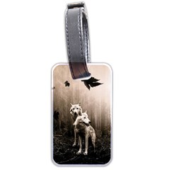 Wolfs Luggage Tags (two Sides) by Valentinaart