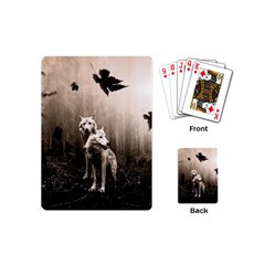 Wolfs Playing Cards (mini)  by Valentinaart