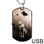 Wolfs Dog Tag USB Flash (One Side) Front