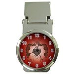 Wonderful Heart With Decorative Elements Money Clip Watches Front