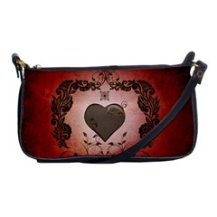 Wonderful Heart With Decorative Elements Shoulder Clutch Bag by FantasyWorld7