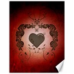 Wonderful Heart With Decorative Elements Canvas 12  x 16  11.86 x15.41  Canvas - 1