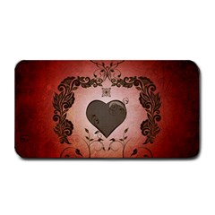 Wonderful Heart With Decorative Elements Medium Bar Mats by FantasyWorld7