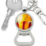 Three Red Chili Peppers Bottle Opener Key Chains Front