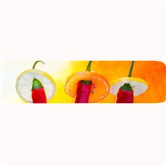 Three Red Chili Peppers Large Bar Mats by FunnyCow