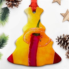 Three Red Chili Peppers Ornament (christmas Tree)  by FunnyCow