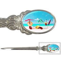 Red Chili Peppers On The Beach Letter Opener by FunnyCow