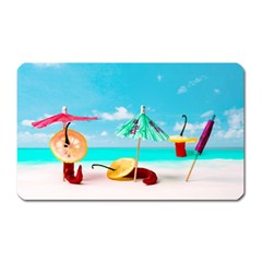 Red Chili Peppers On The Beach Magnet (rectangular) by FunnyCow