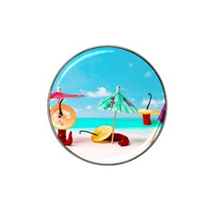 Red Chili Peppers On The Beach Hat Clip Ball Marker (10 Pack) by FunnyCow