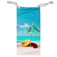 Red Chili Peppers On The Beach Jewelry Bag by FunnyCow