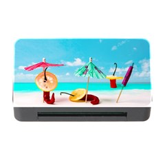 Red Chili Peppers On The Beach Memory Card Reader With Cf by FunnyCow