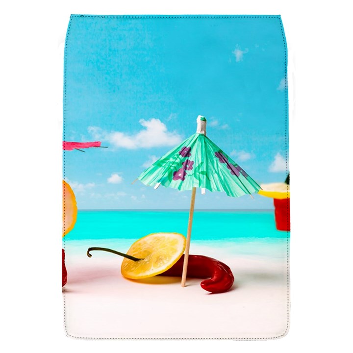 Red Chili Peppers On The Beach Removable Flap Cover (S)