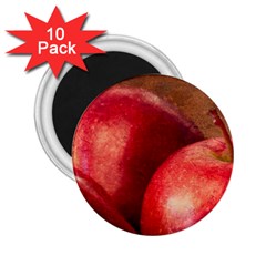 Three Red Apples 2 25  Magnets (10 Pack)  by FunnyCow