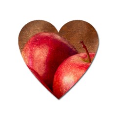 Three Red Apples Heart Magnet by FunnyCow