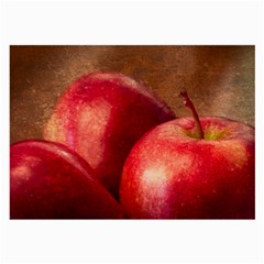 Three Red Apples Large Glasses Cloth by FunnyCow