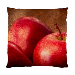 Three Red Apples Standard Cushion Case (one Side) by FunnyCow