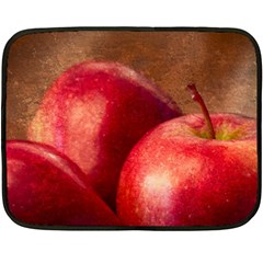 Three Red Apples Fleece Blanket (mini) by FunnyCow