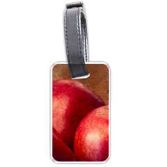 Three Red Apples Luggage Tags (one Side)  by FunnyCow