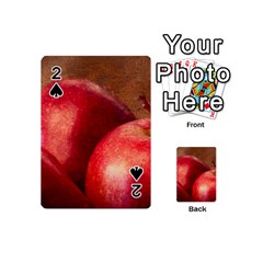 Three Red Apples Playing Cards 54 (mini)  by FunnyCow