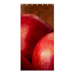 Three Red Apples Shower Curtain 36  X 72  (stall)  by FunnyCow