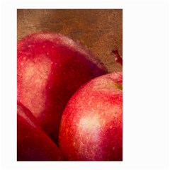 Three Red Apples Small Garden Flag (two Sides) by FunnyCow